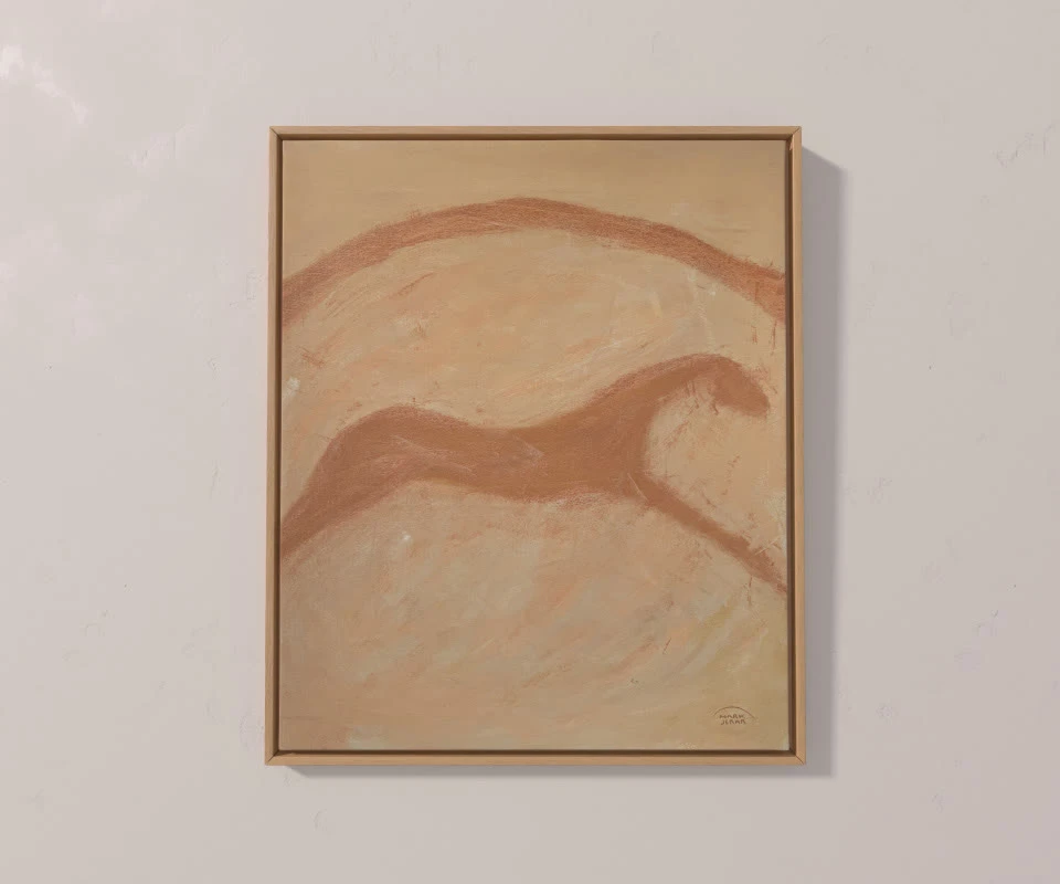 Matte Horizon, 2024, oil on canvas with matte finish